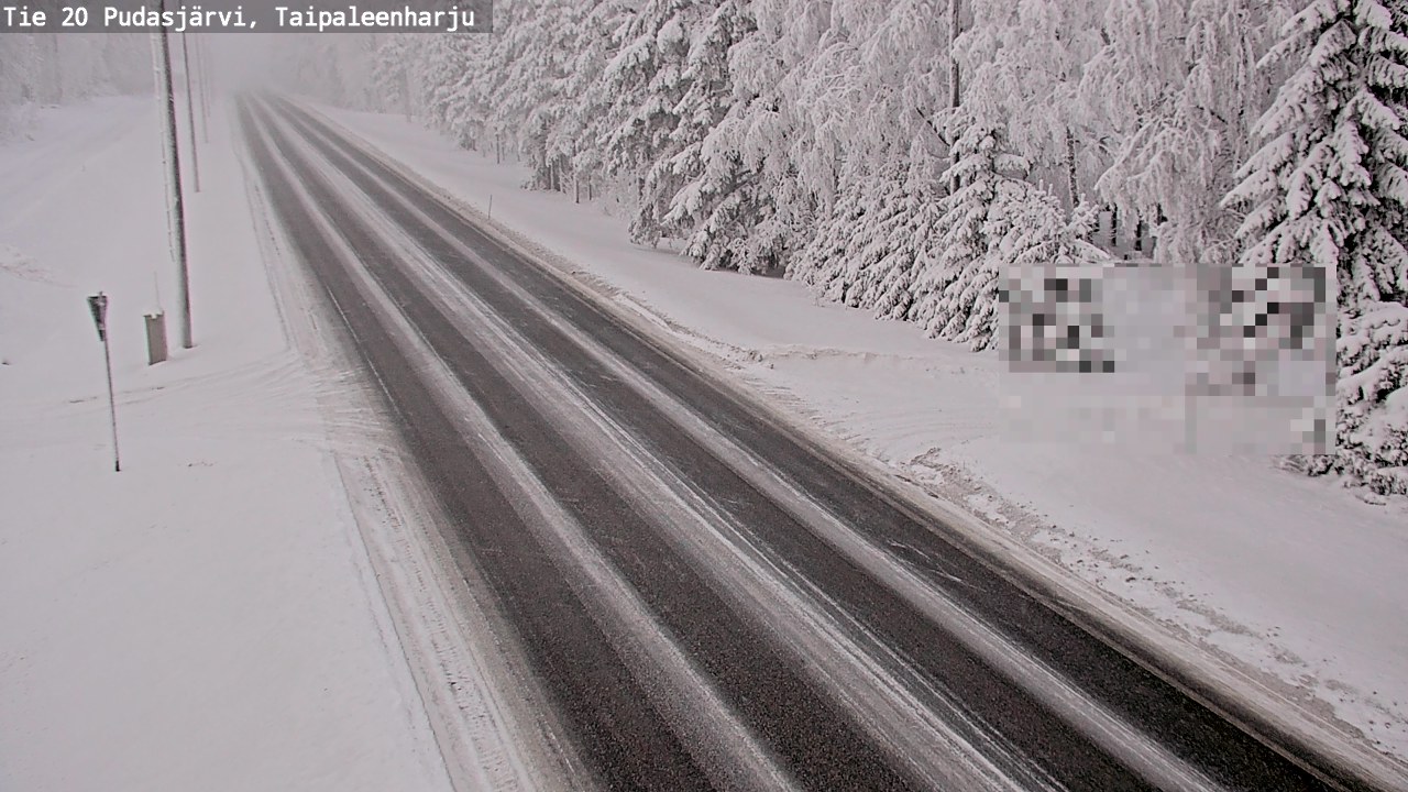 Kelikamerat Kuva Tie 20 Pudasjärvi, Taipaleenharju, Pudasjärvi, Pohjois-Pohjanmaa