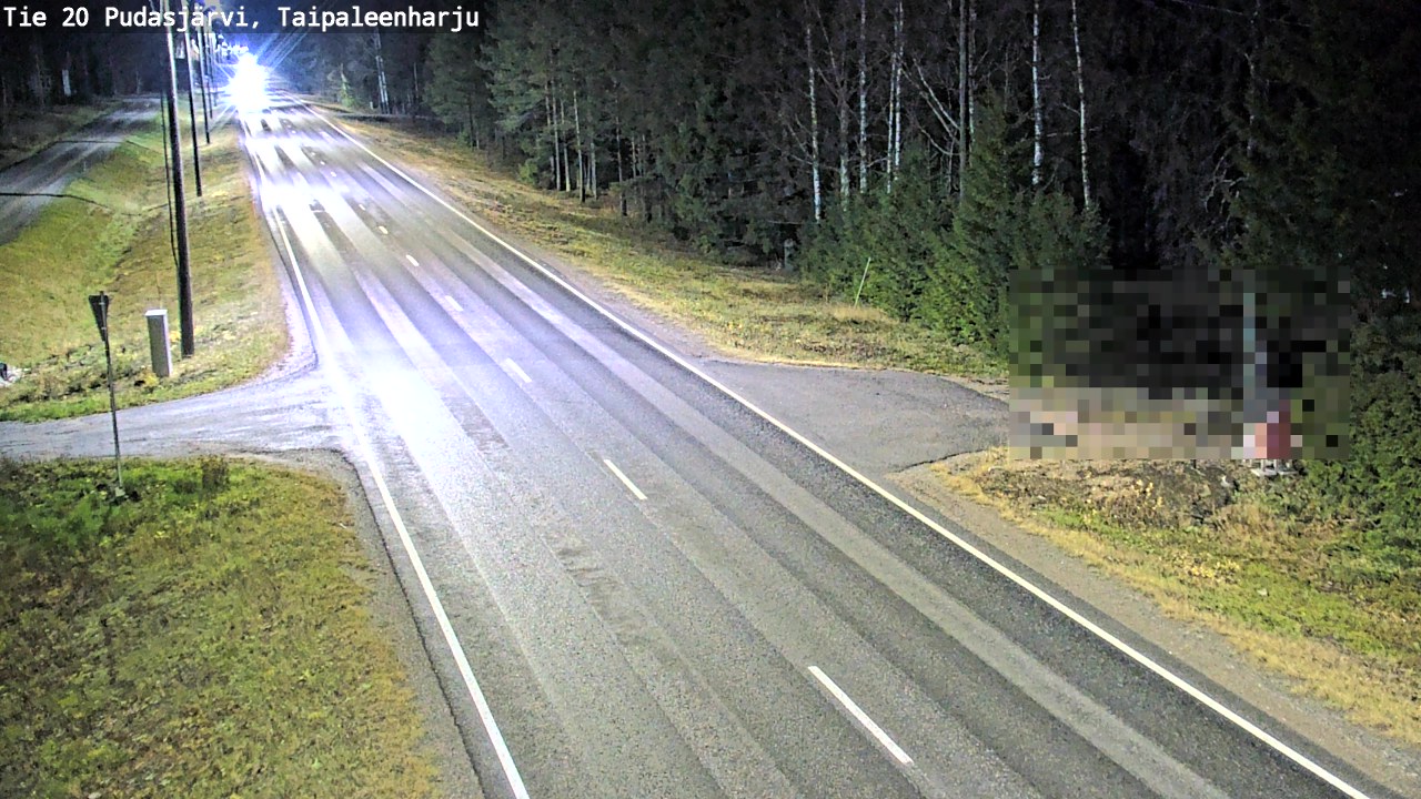 Kelikamerat Kuva Tie 20 Pudasjärvi, Taipaleenharju, Pudasjärvi, Pohjois-Pohjanmaa