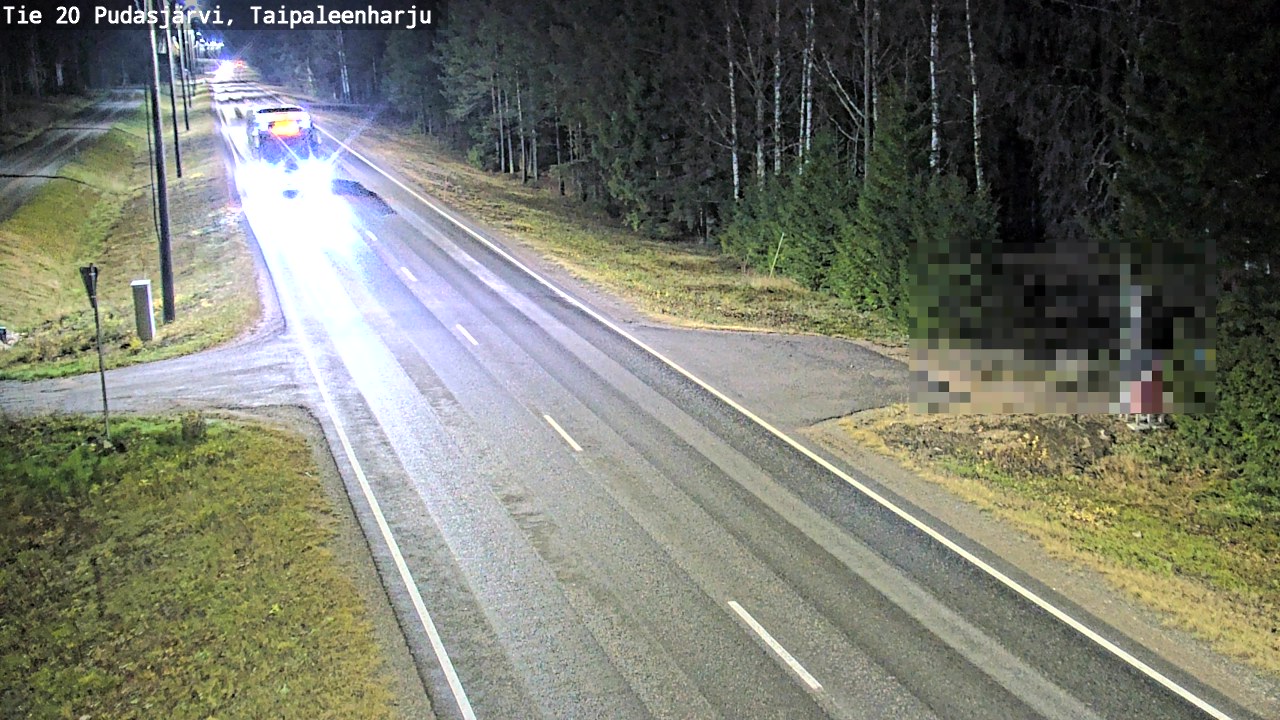 Kelikamerat Kuva Tie 20 Pudasjärvi, Taipaleenharju, Pudasjärvi, Pohjois-Pohjanmaa