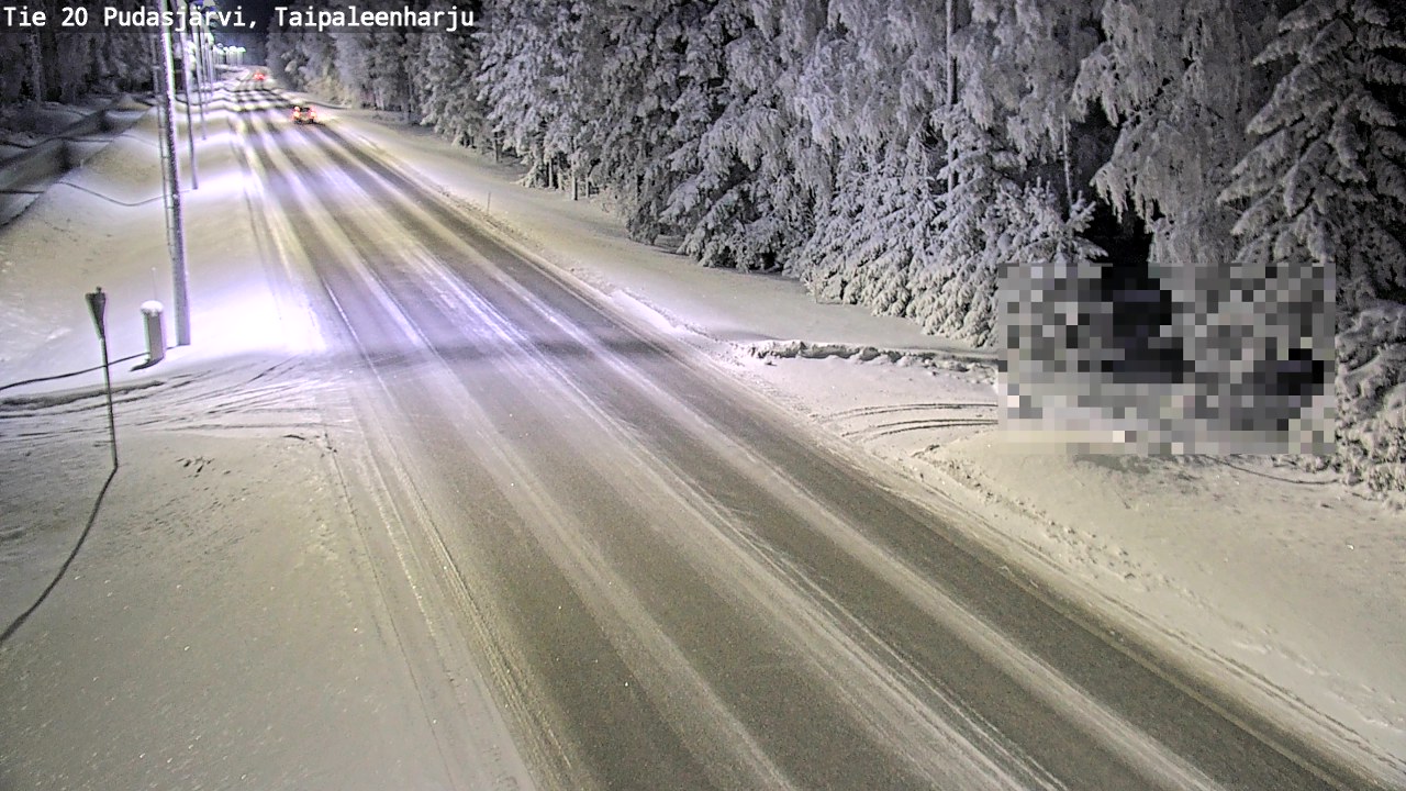 Kelikamerat Kuva Tie 20 Pudasjärvi, Taipaleenharju, Pudasjärvi, Pohjois-Pohjanmaa