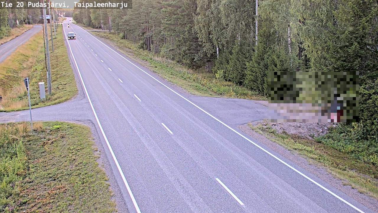 Kelikamerat Kuva Tie 20 Pudasjärvi, Taipaleenharju, Pudasjärvi, Pohjois-Pohjanmaa