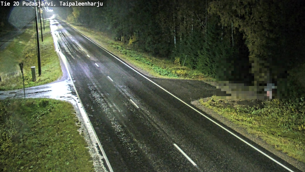 Kelikamerat Kuva Tie 20 Pudasjärvi, Taipaleenharju, Pudasjärvi, Pohjois-Pohjanmaa