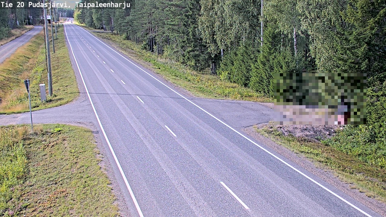 Kelikamerat Kuva Tie 20 Pudasjärvi, Taipaleenharju, Pudasjärvi, Pohjois-Pohjanmaa