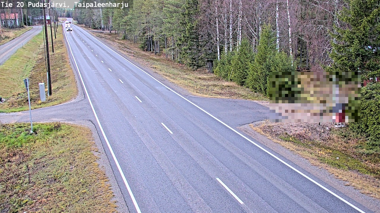 Kelikamerat Kuva Tie 20 Pudasjärvi, Taipaleenharju, Pudasjärvi, Pohjois-Pohjanmaa