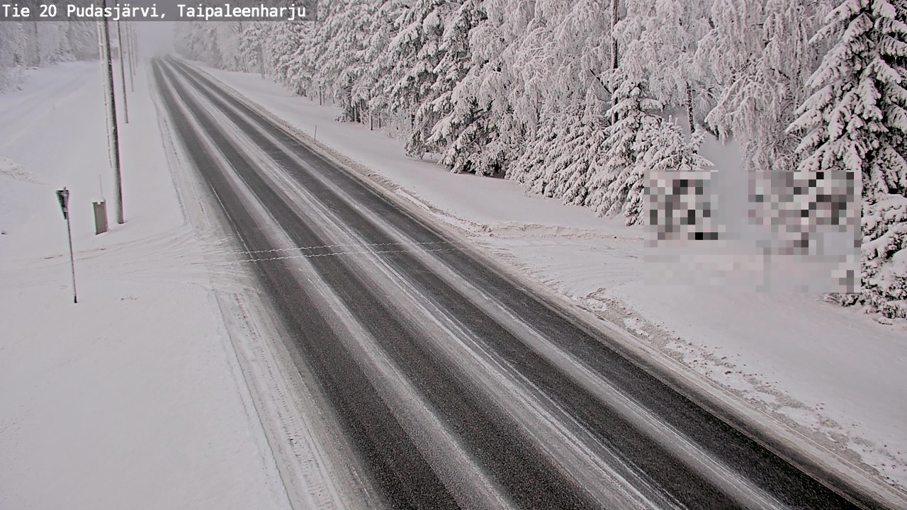 Kelikamerat Kuva Tie 20 Pudasjärvi, Taipaleenharju, Pudasjärvi, Pohjois-Pohjanmaa