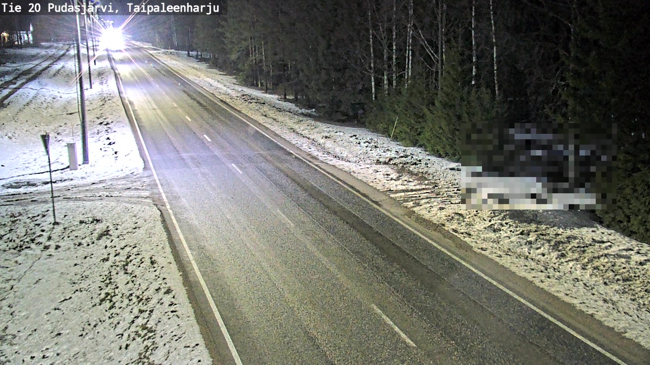 Kelikamerat Kuva Tie 20 Pudasjärvi, Taipaleenharju, Pudasjärvi, Pohjois-Pohjanmaa