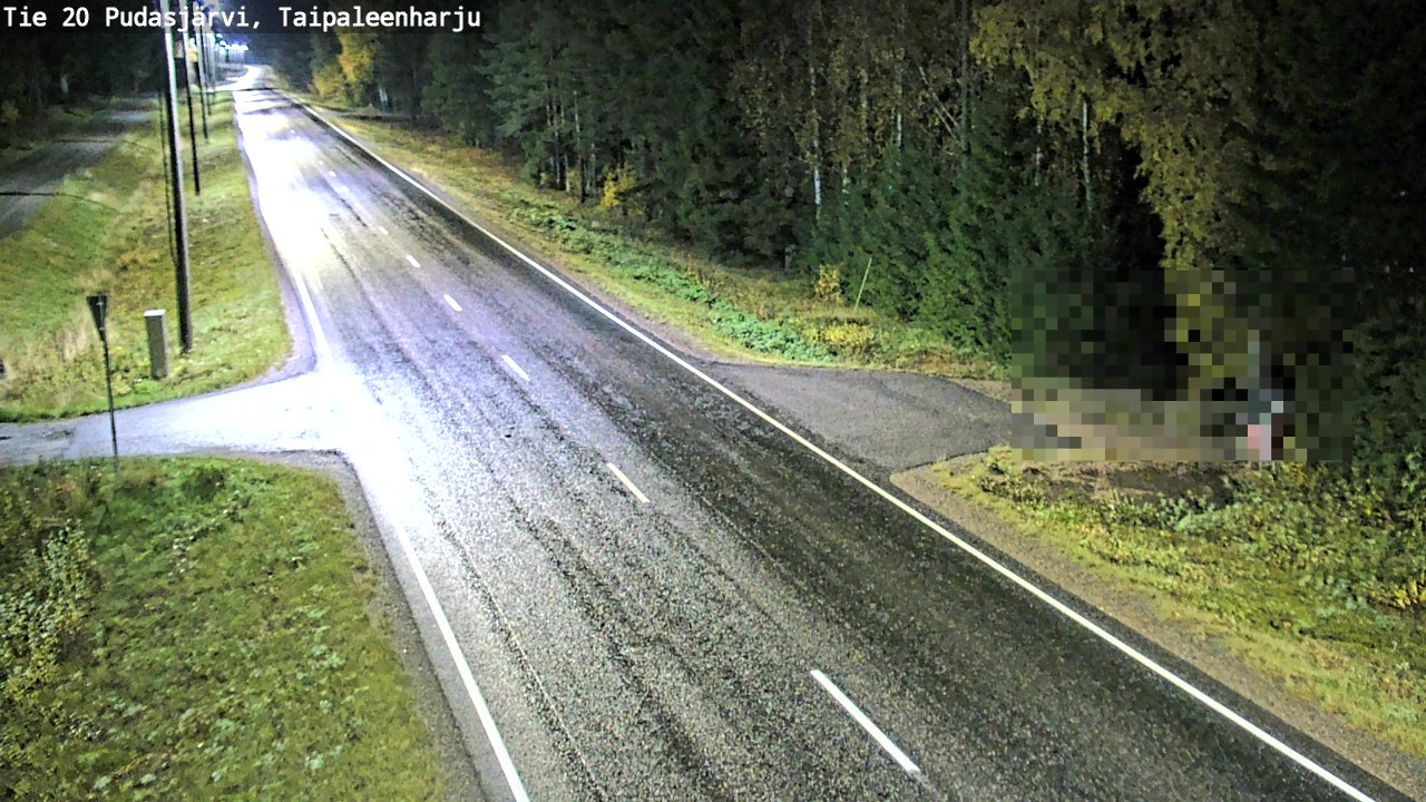Kelikamerat Kuva Tie 20 Pudasjärvi, Taipaleenharju, Pudasjärvi, Pohjois-Pohjanmaa
