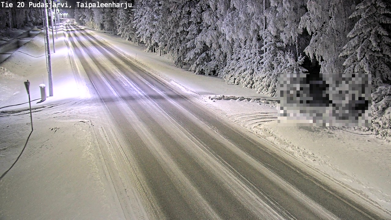 Kelikamerat Kuva Tie 20 Pudasjärvi, Taipaleenharju, Pudasjärvi, Pohjois-Pohjanmaa