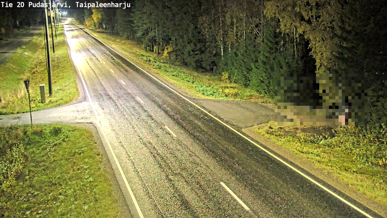 Kelikamerat Kuva Tie 20 Pudasjärvi, Taipaleenharju, Pudasjärvi, Pohjois-Pohjanmaa