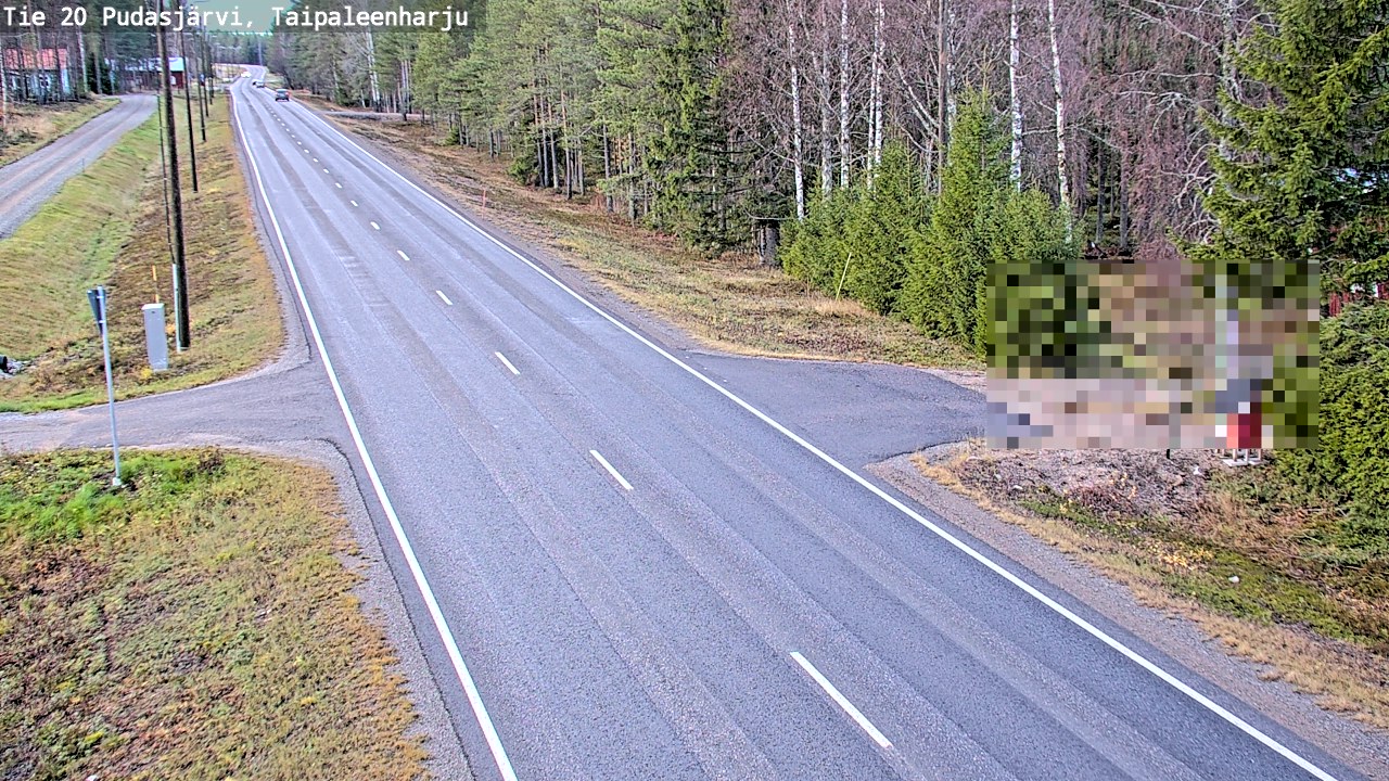 Kelikamerat Kuva Tie 20 Pudasjärvi, Taipaleenharju, Pudasjärvi, Pohjois-Pohjanmaa