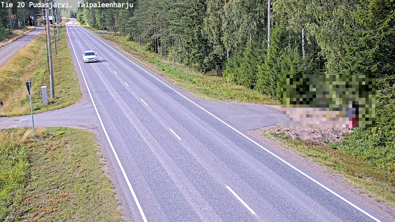 Kelikamerat Kuva Tie 20 Pudasjärvi, Taipaleenharju, Pudasjärvi, Pohjois-Pohjanmaa
