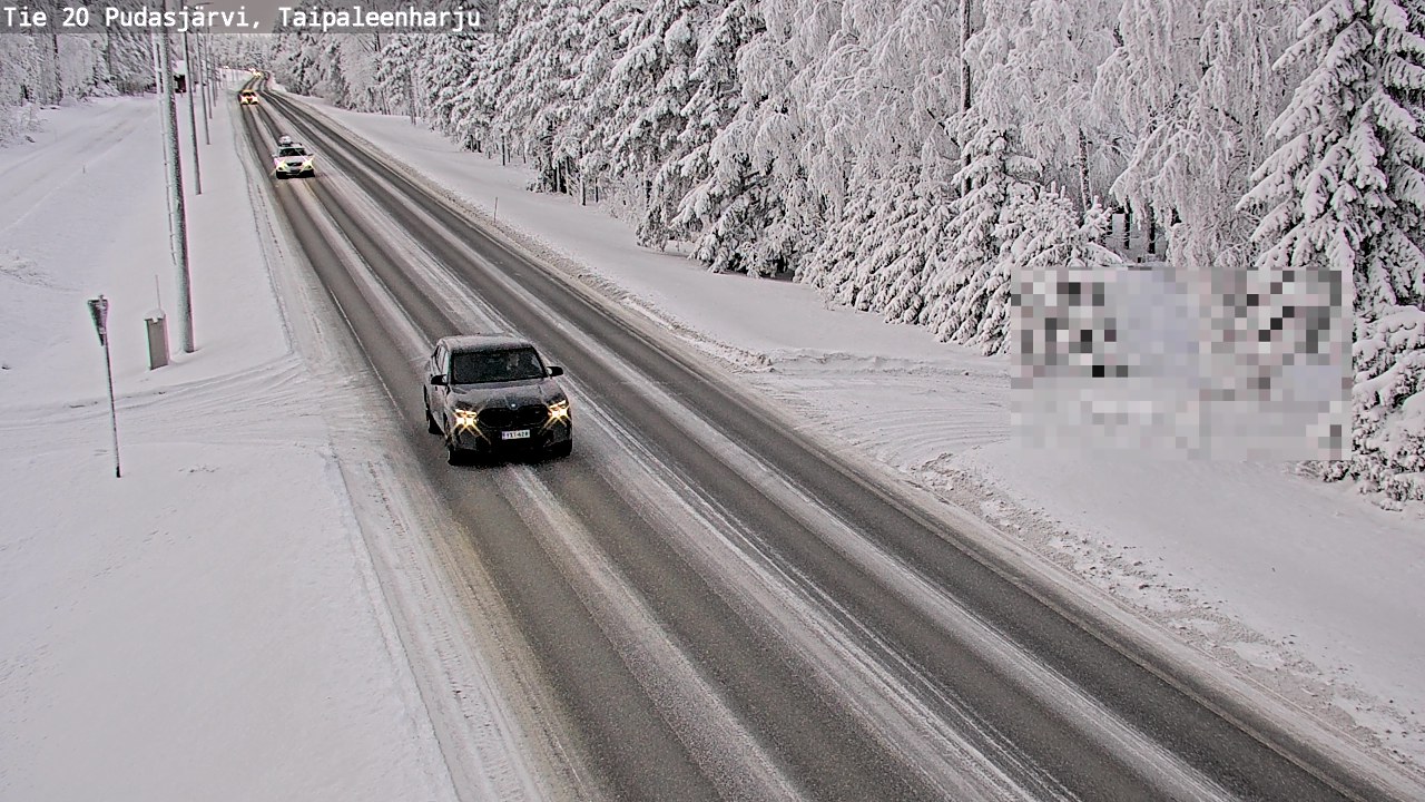 Kelikamerat Kuva Tie 20 Pudasjärvi, Taipaleenharju, Pudasjärvi, Pohjois-Pohjanmaa