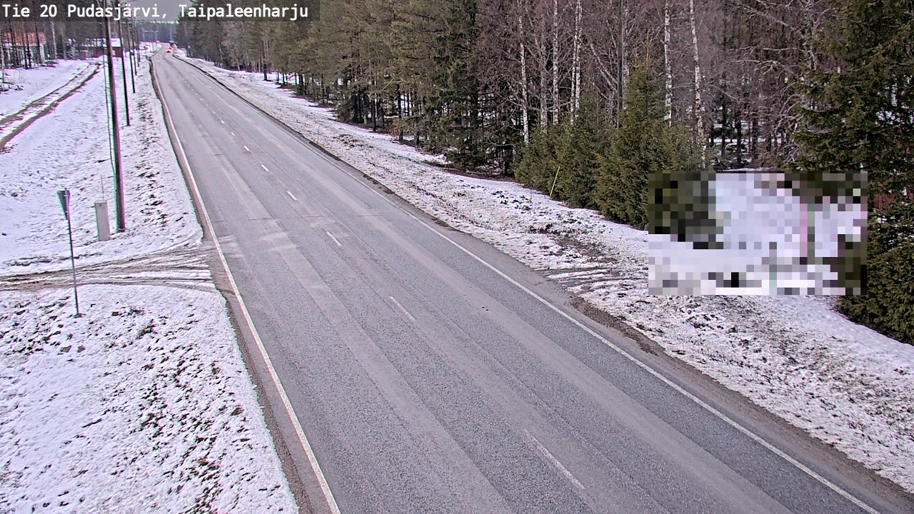 Kelikamerat Kuva Tie 20 Pudasjärvi, Taipaleenharju, Pudasjärvi, Pohjois-Pohjanmaa