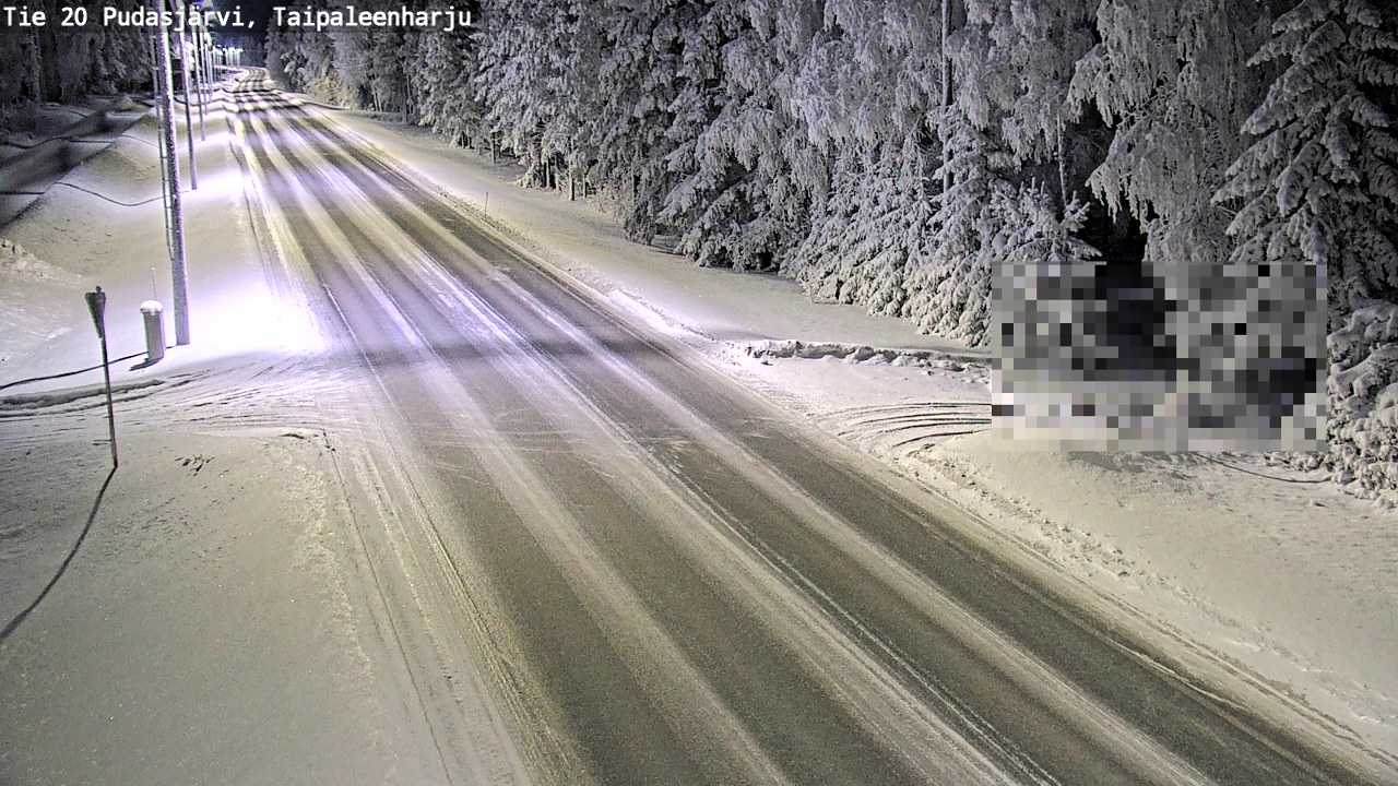 Kelikamerat Kuva Tie 20 Pudasjärvi, Taipaleenharju, Pudasjärvi, Pohjois-Pohjanmaa