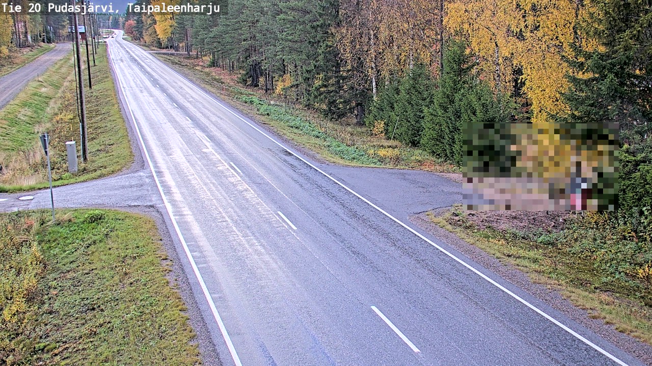 Kelikamerat Kuva Tie 20 Pudasjärvi, Taipaleenharju, Pudasjärvi, Pohjois-Pohjanmaa