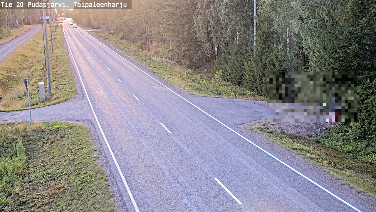 Kelikamerat Kuva Tie 20 Pudasjärvi, Taipaleenharju, Pudasjärvi, Pohjois-Pohjanmaa