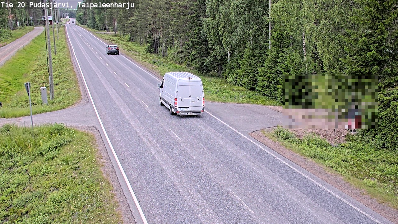 Kelikamerat Kuva Tie 20 Pudasjärvi, Taipaleenharju, Pudasjärvi, Pohjois-Pohjanmaa