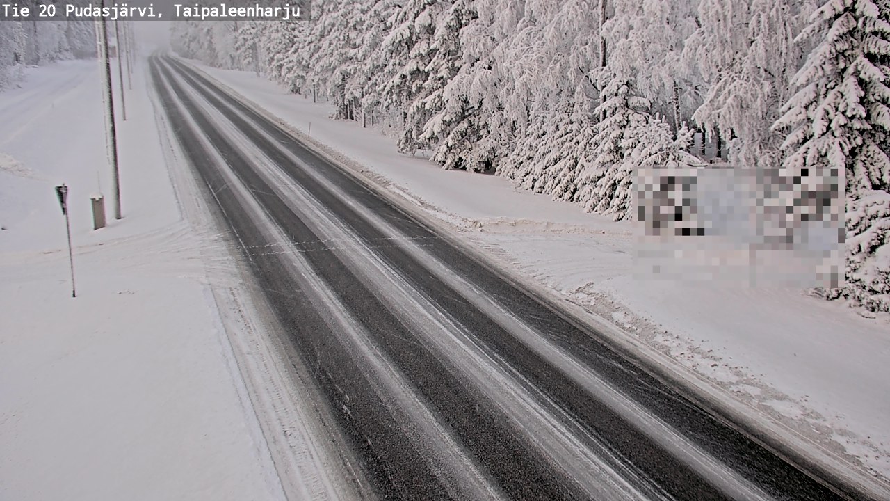 Kelikamerat Kuva Tie 20 Pudasjärvi, Taipaleenharju, Pudasjärvi, Pohjois-Pohjanmaa