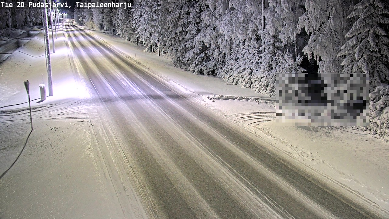 Kelikamerat Kuva Tie 20 Pudasjärvi, Taipaleenharju, Pudasjärvi, Pohjois-Pohjanmaa