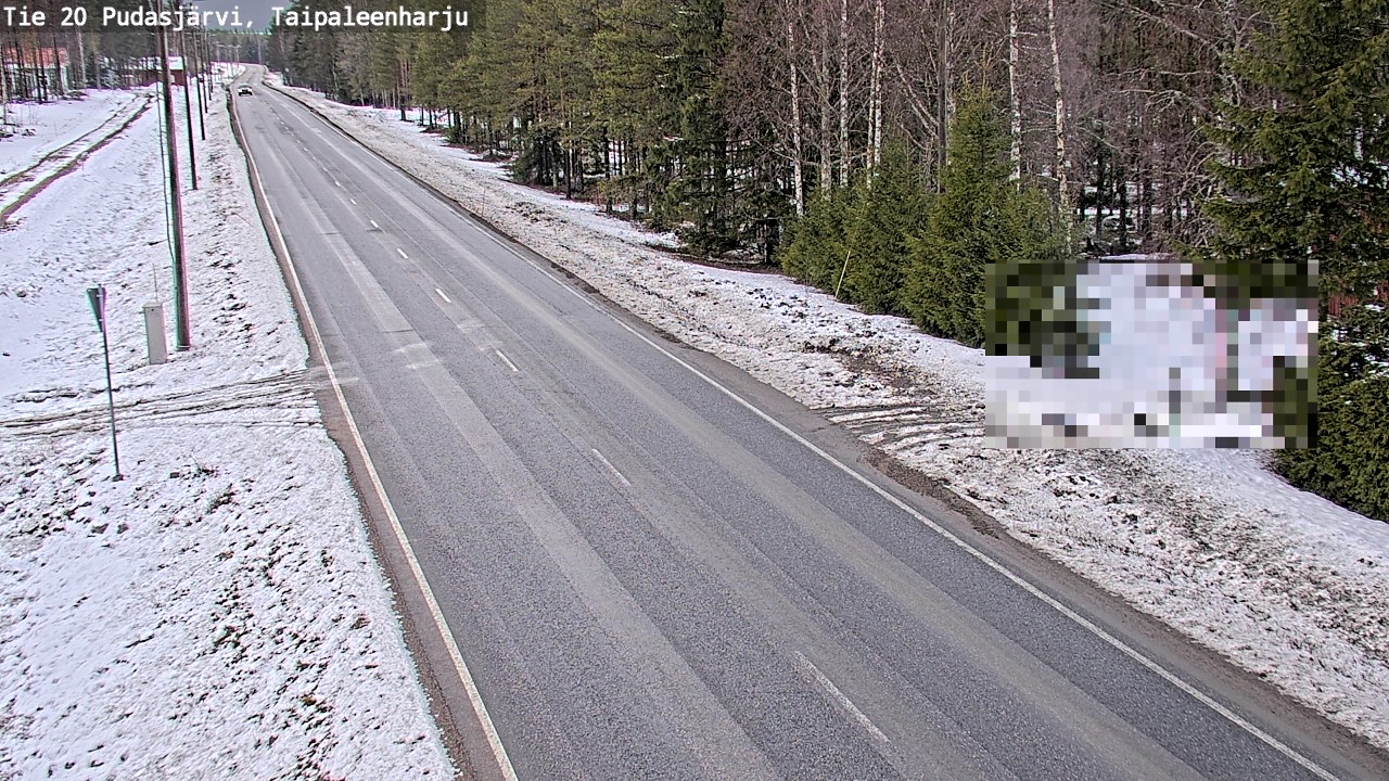 Kelikamerat Kuva Tie 20 Pudasjärvi, Taipaleenharju, Pudasjärvi, Pohjois-Pohjanmaa