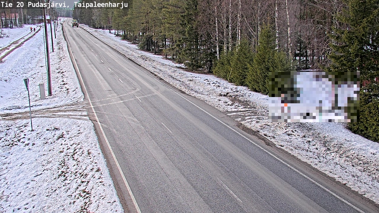 Kelikamerat Kuva Tie 20 Pudasjärvi, Taipaleenharju, Pudasjärvi, Pohjois-Pohjanmaa