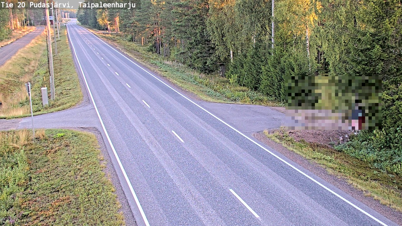 Kelikamerat Kuva Tie 20 Pudasjärvi, Taipaleenharju, Pudasjärvi, Pohjois-Pohjanmaa