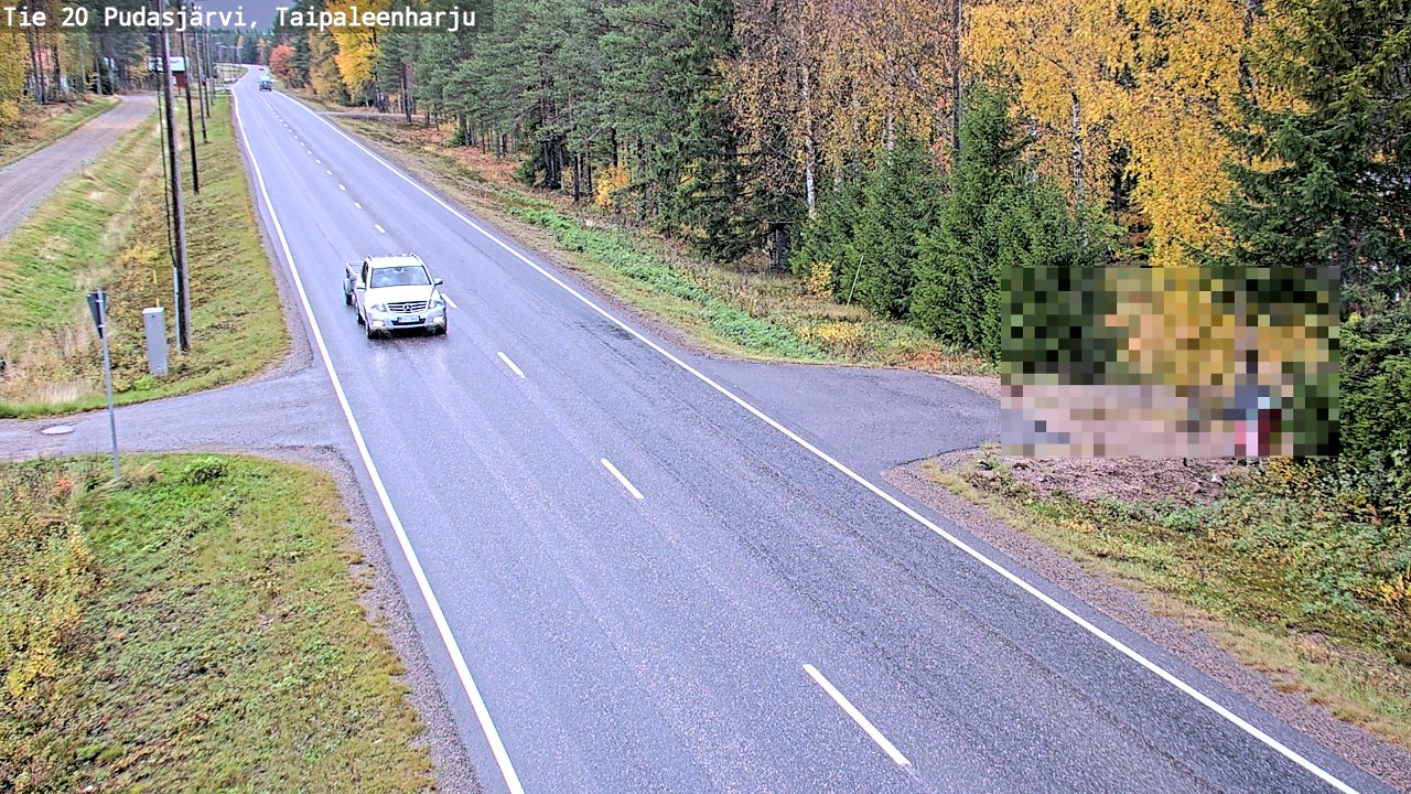 Kelikamerat Kuva Tie 20 Pudasjärvi, Taipaleenharju, Pudasjärvi, Pohjois-Pohjanmaa