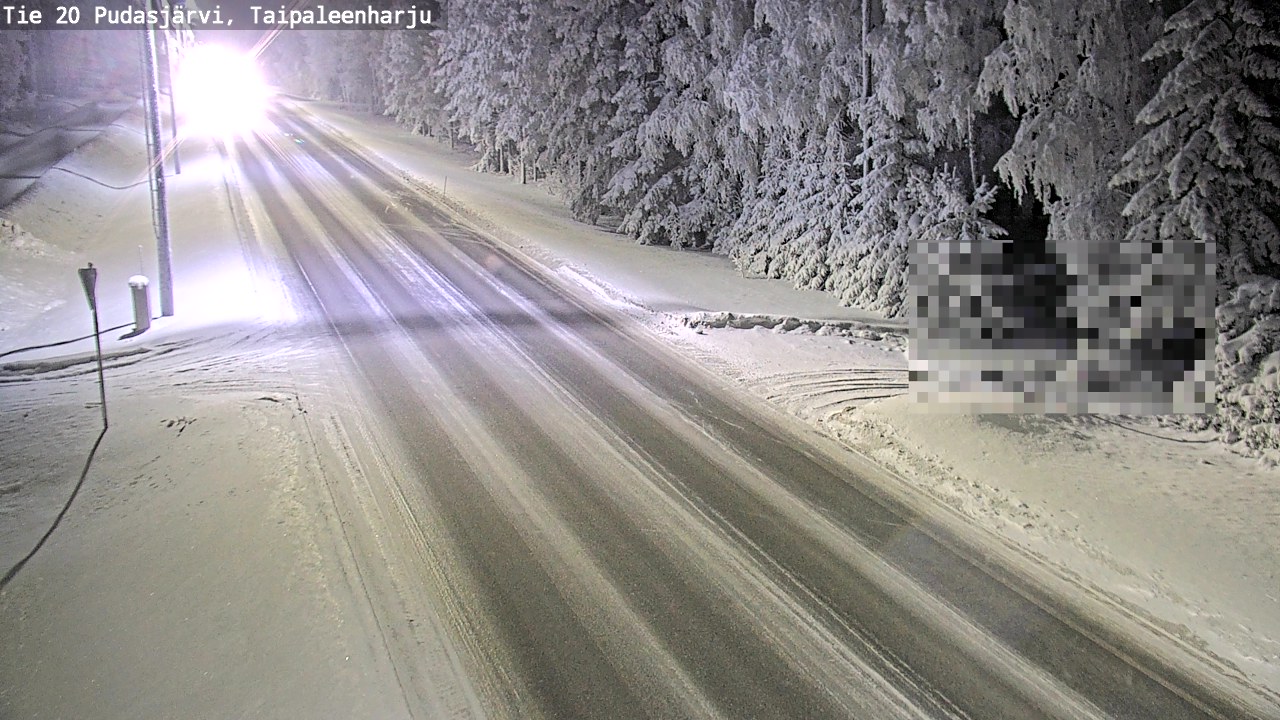 Kelikamerat Kuva Tie 20 Pudasjärvi, Taipaleenharju, Pudasjärvi, Pohjois-Pohjanmaa
