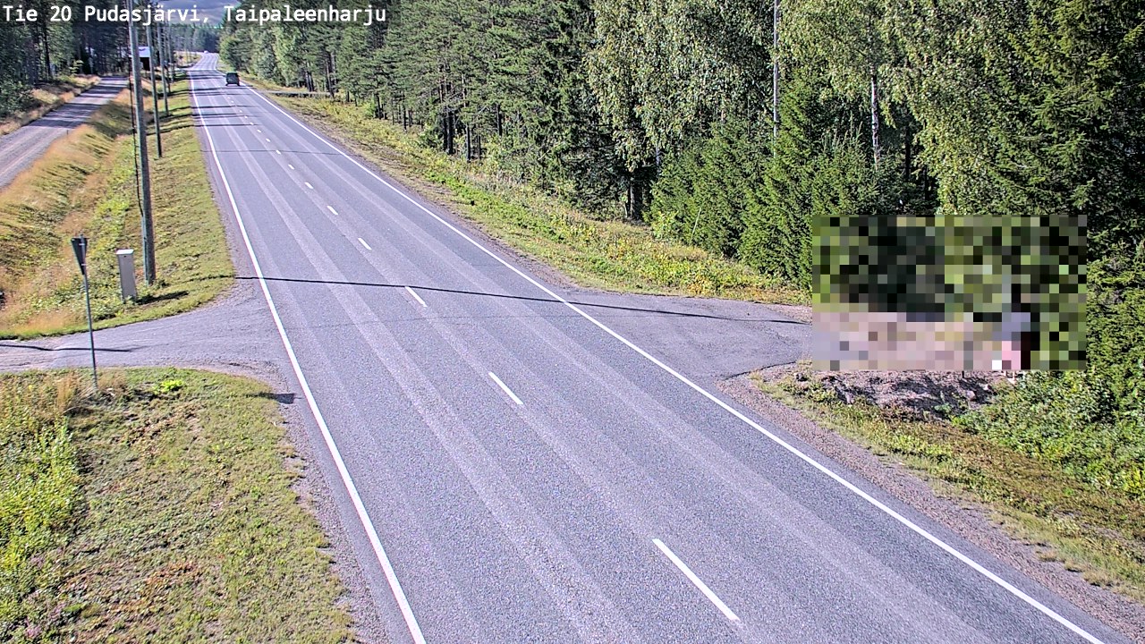 Kelikamerat Kuva Tie 20 Pudasjärvi, Taipaleenharju, Pudasjärvi, Pohjois-Pohjanmaa
