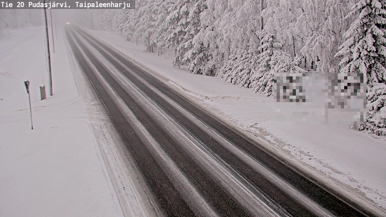 Kelikamerat Kuva Tie 20 Pudasjärvi, Taipaleenharju, Pudasjärvi, Pohjois-Pohjanmaa