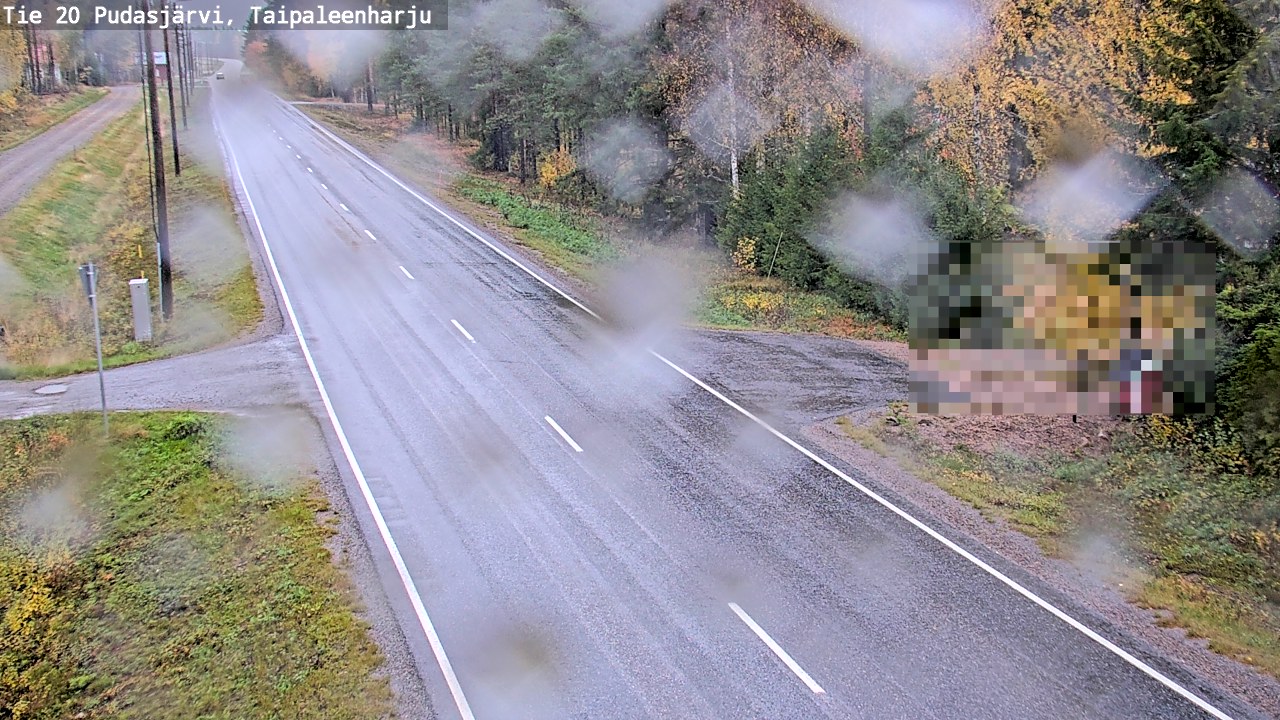 Weather Camera Image Väg 20 Pudasjärvi, Taipaleenharju, Pudasjärvi, Pohjois-Pohjanmaa