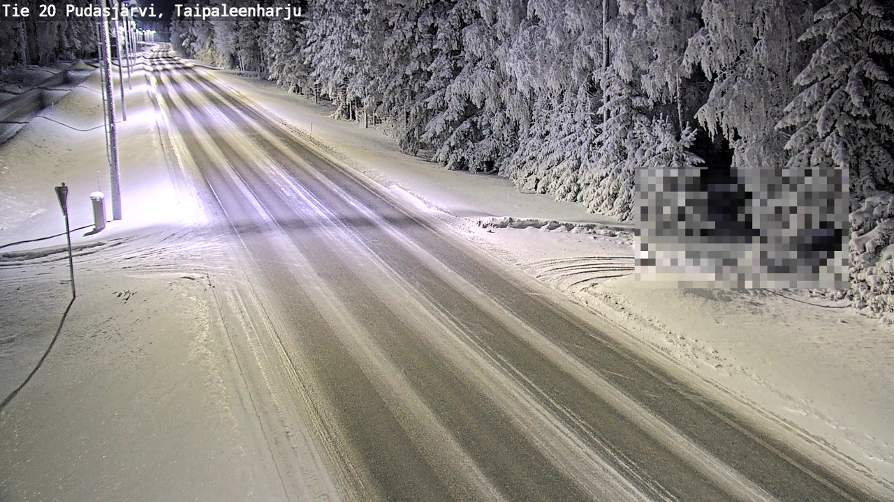 Kelikamerat Kuva Tie 20 Pudasjärvi, Taipaleenharju, Pudasjärvi, Pohjois-Pohjanmaa