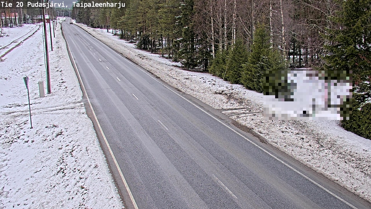 Kelikamerat Kuva Tie 20 Pudasjärvi, Taipaleenharju, Pudasjärvi, Pohjois-Pohjanmaa