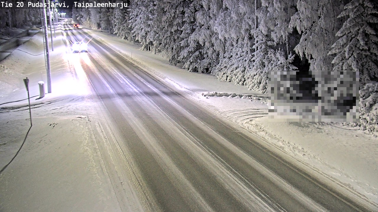 Kelikamerat Kuva Tie 20 Pudasjärvi, Taipaleenharju, Pudasjärvi, Pohjois-Pohjanmaa