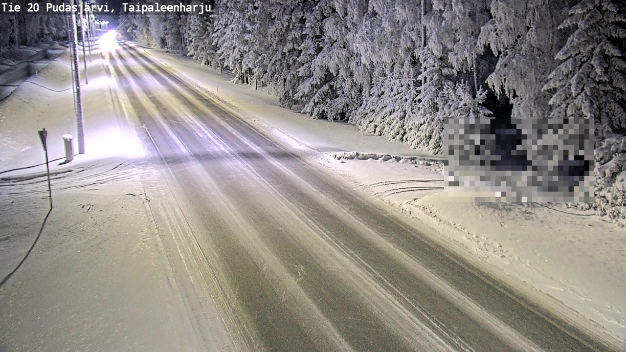 Kelikamerat Kuva Tie 20 Pudasjärvi, Taipaleenharju, Pudasjärvi, Pohjois-Pohjanmaa