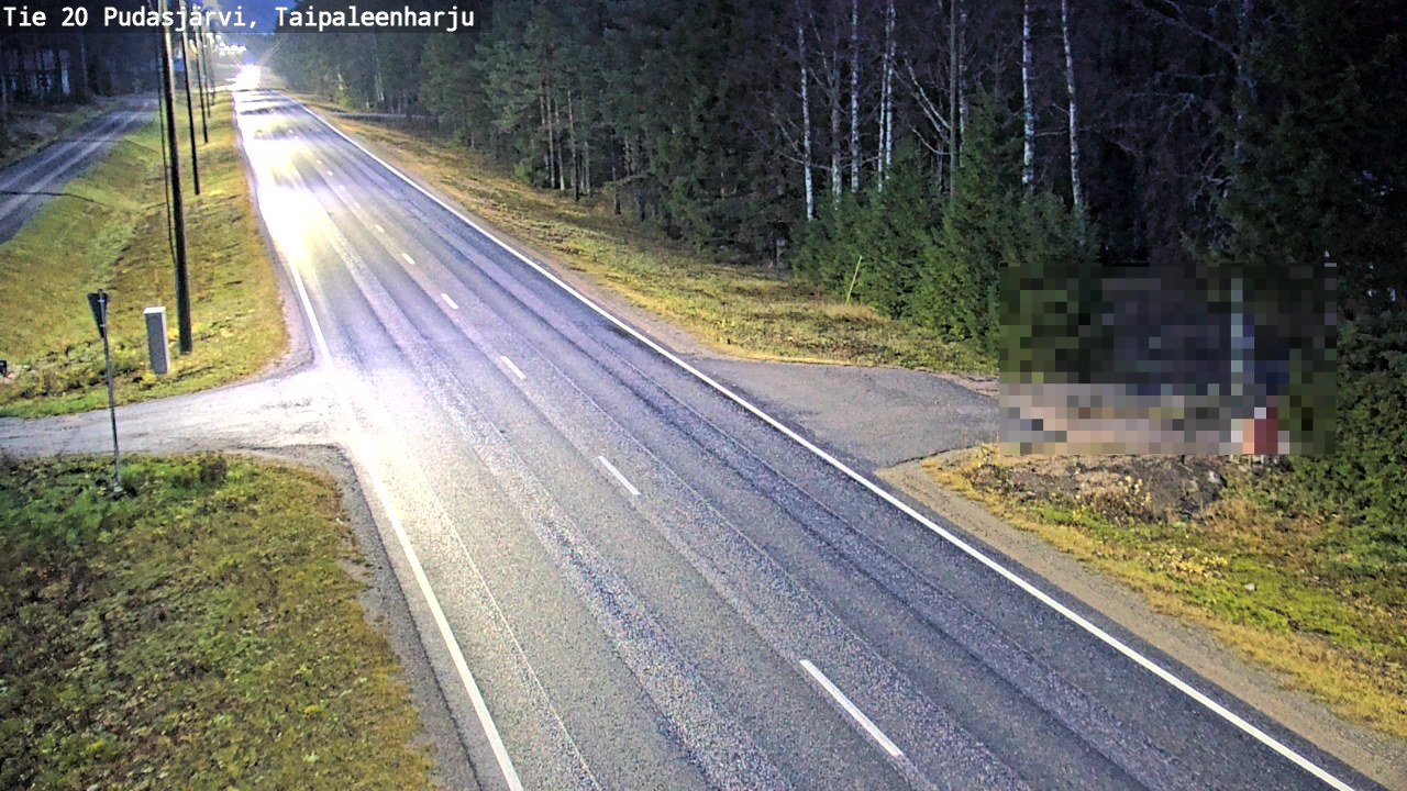 Kelikamerat Kuva Tie 20 Pudasjärvi, Taipaleenharju, Pudasjärvi, Pohjois-Pohjanmaa