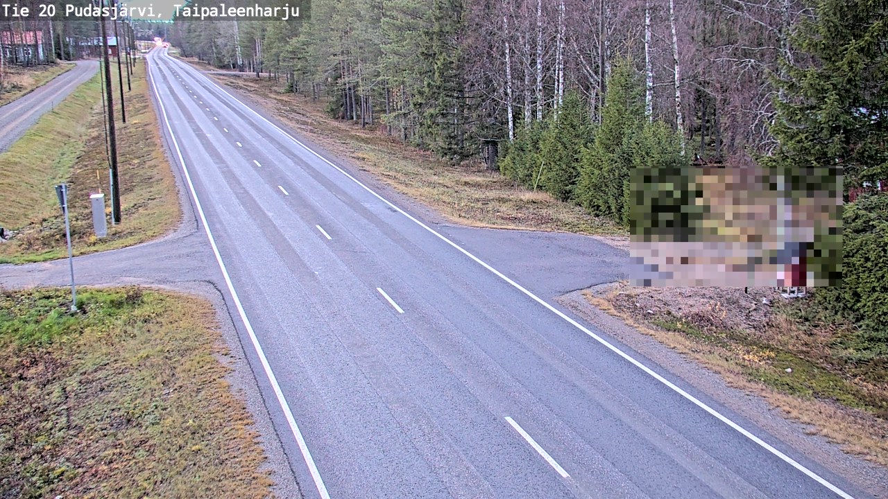 Kelikamerat Kuva Tie 20 Pudasjärvi, Taipaleenharju, Pudasjärvi, Pohjois-Pohjanmaa