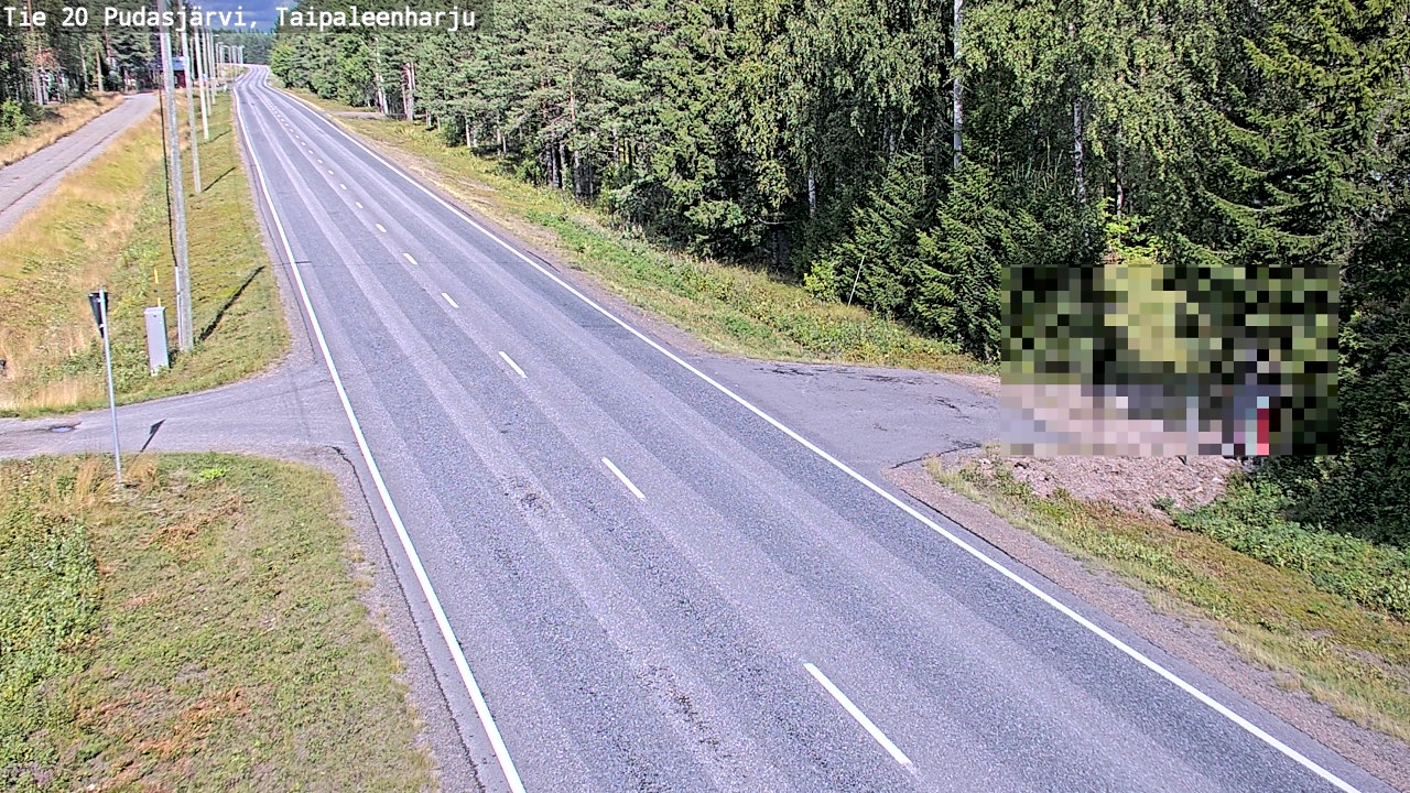 Kelikamerat Kuva Tie 20 Pudasjärvi, Taipaleenharju, Pudasjärvi, Pohjois-Pohjanmaa
