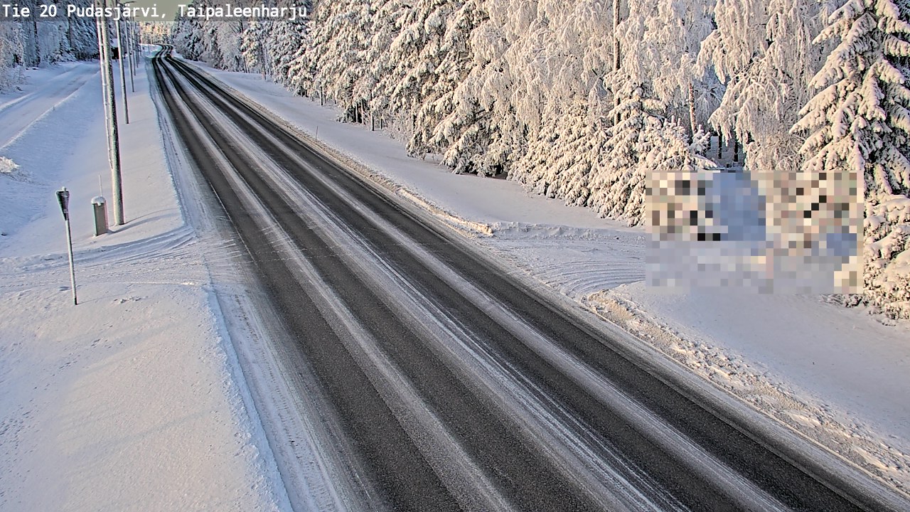 Kelikamerat Kuva Tie 20 Pudasjärvi, Taipaleenharju, Pudasjärvi, Pohjois-Pohjanmaa