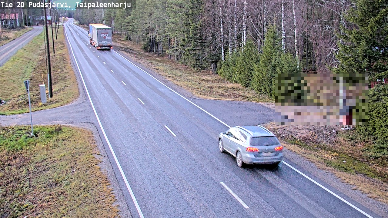 Kelikamerat Kuva Tie 20 Pudasjärvi, Taipaleenharju, Pudasjärvi, Pohjois-Pohjanmaa