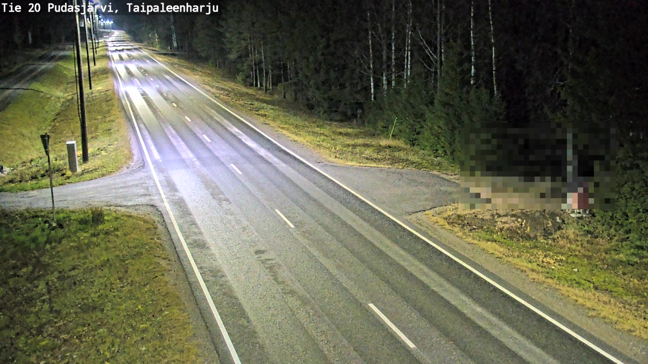 Kelikamerat Kuva Tie 20 Pudasjärvi, Taipaleenharju, Pudasjärvi, Pohjois-Pohjanmaa