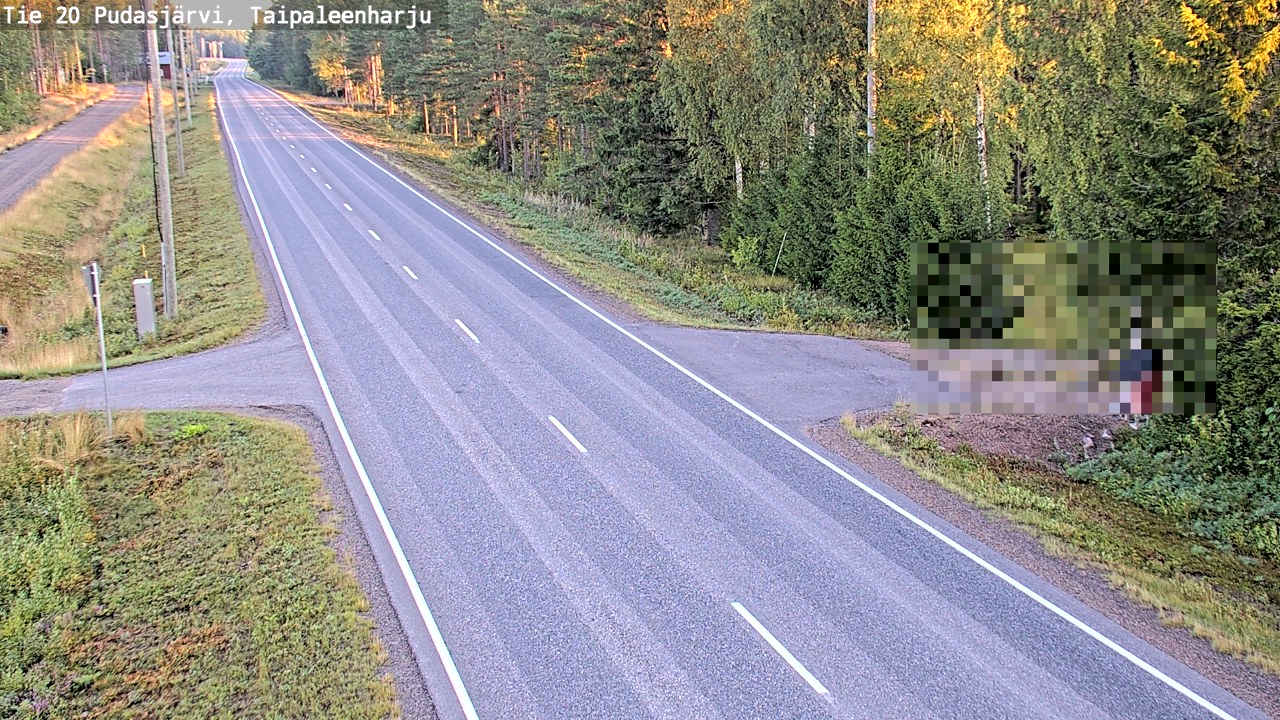 Kelikamerat Kuva Tie 20 Pudasjärvi, Taipaleenharju, Pudasjärvi, Pohjois-Pohjanmaa