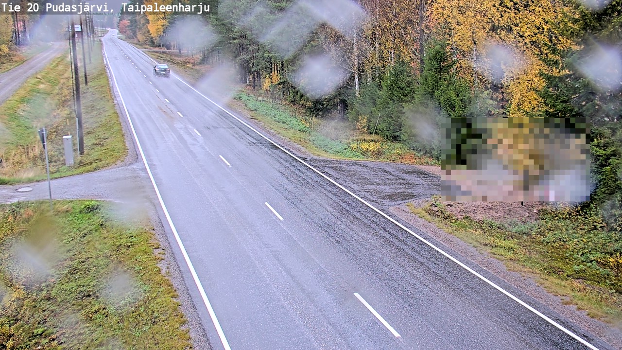 Weather Camera Image Väg 20 Pudasjärvi, Taipaleenharju, Pudasjärvi, Pohjois-Pohjanmaa