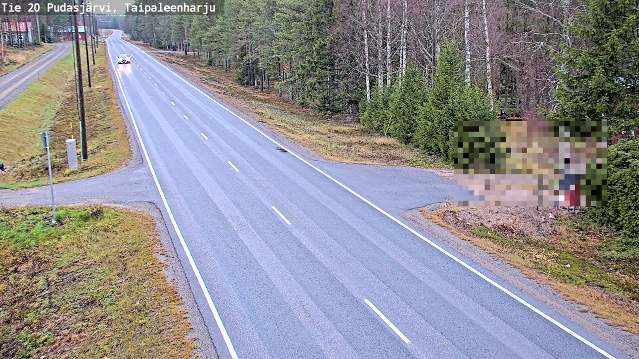 Kelikamerat Kuva Tie 20 Pudasjärvi, Taipaleenharju, Pudasjärvi, Pohjois-Pohjanmaa