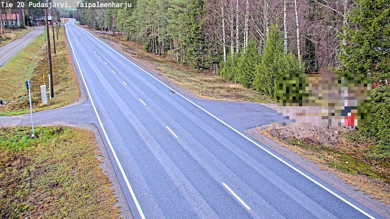 Kelikamerat Kuva Tie 20 Pudasjärvi, Taipaleenharju, Pudasjärvi, Pohjois-Pohjanmaa