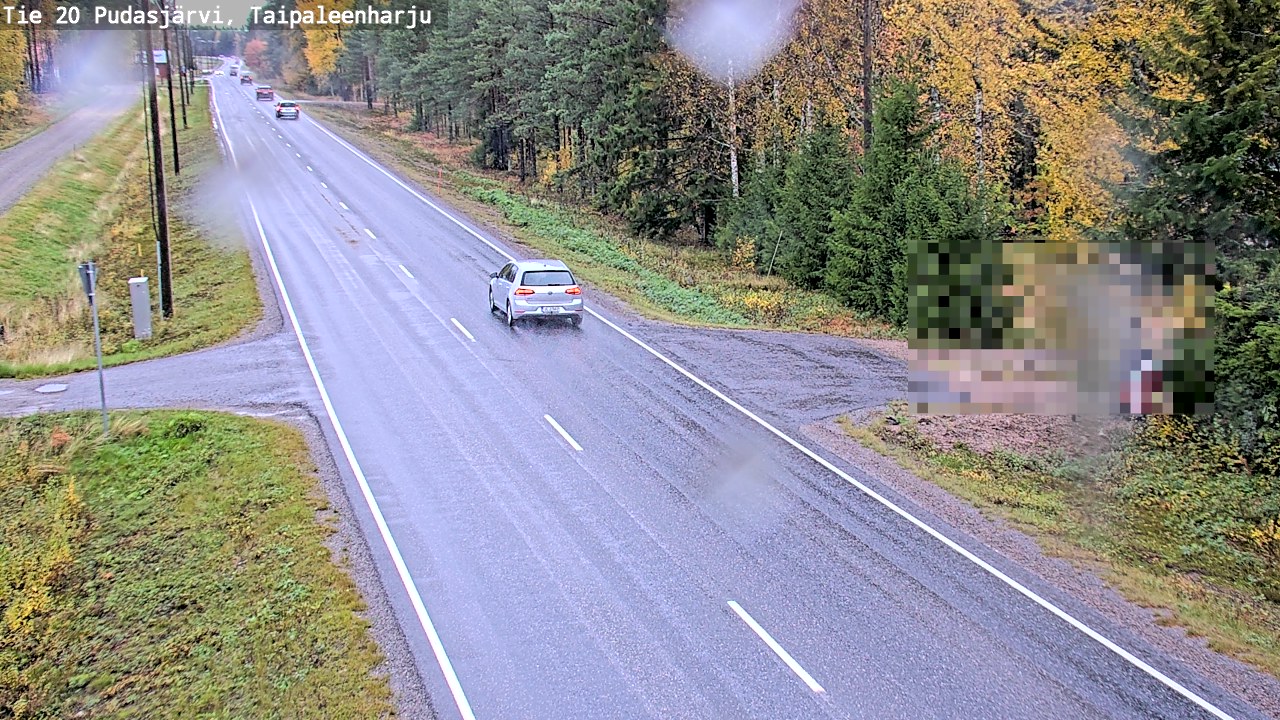 Kelikamerat Kuva Tie 20 Pudasjärvi, Taipaleenharju, Pudasjärvi, Pohjois-Pohjanmaa