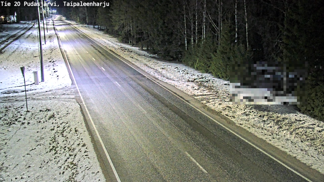 Kelikamerat Kuva Tie 20 Pudasjärvi, Taipaleenharju, Pudasjärvi, Pohjois-Pohjanmaa