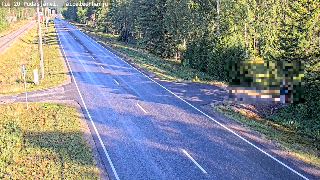 Kelikamerat Kuva Tie 20 Pudasjärvi, Taipaleenharju, Pudasjärvi, Pohjois-Pohjanmaa