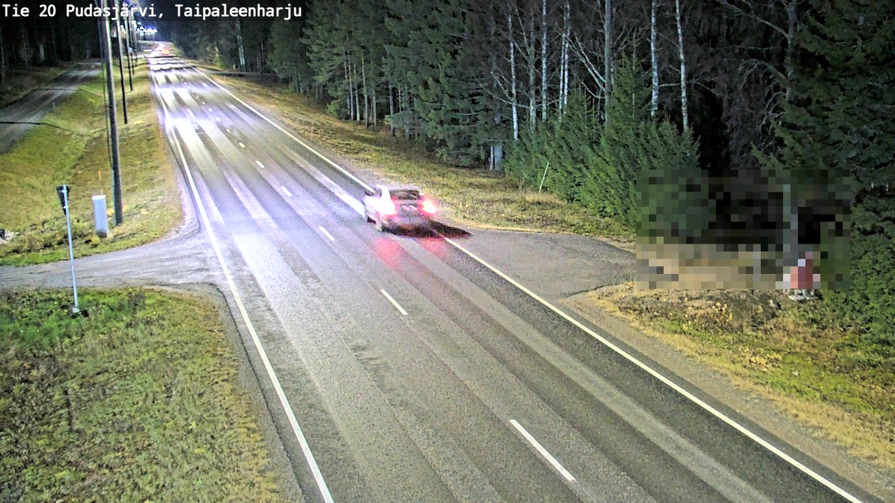 Kelikamerat Kuva Tie 20 Pudasjärvi, Taipaleenharju, Pudasjärvi, Pohjois-Pohjanmaa