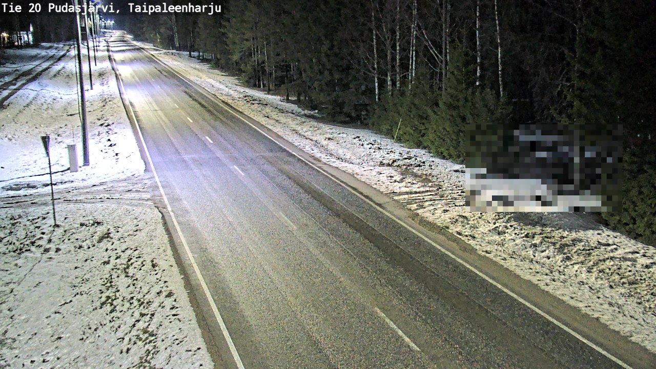 Kelikamerat Kuva Tie 20 Pudasjärvi, Taipaleenharju, Pudasjärvi, Pohjois-Pohjanmaa